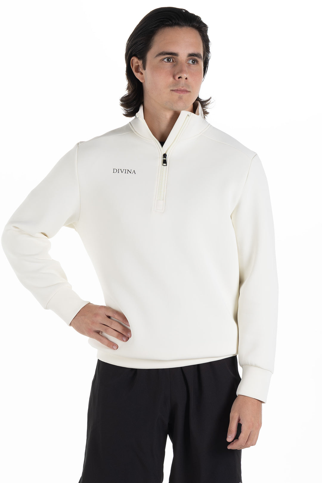 Half-zip Bonum Off-white Front