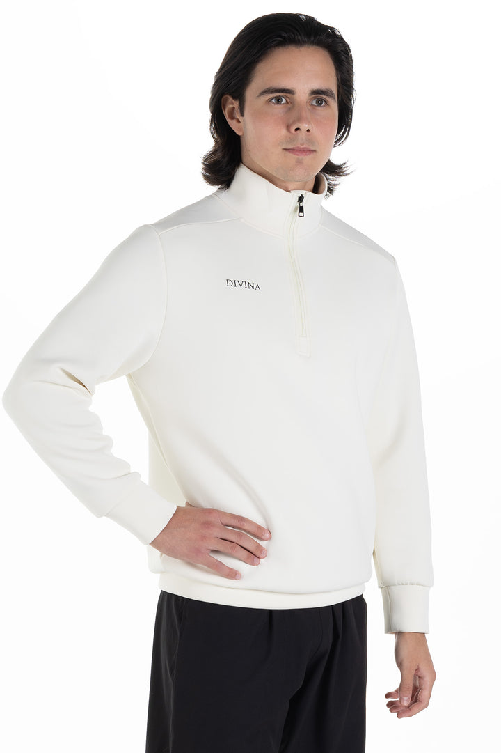 Half-zip Bonum Off-white Side