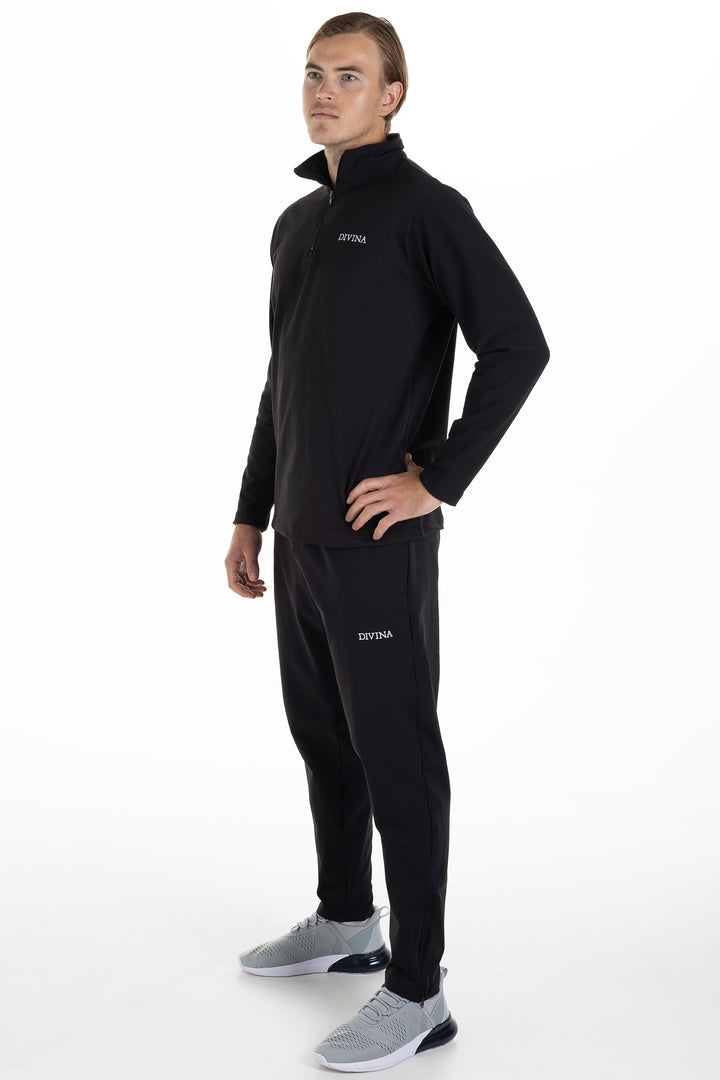 Pants + Half-zip Ultra Black