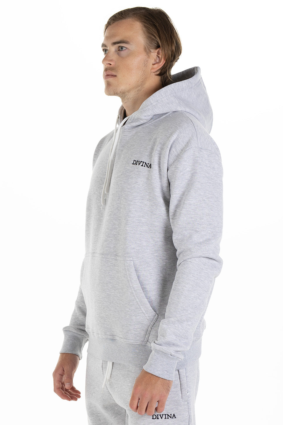 Hoodie Comfy Grey Side - Men