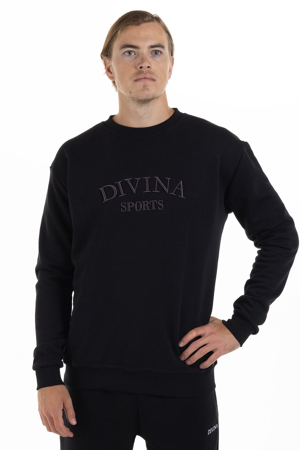 Sweatshirt Core Black Front - Men