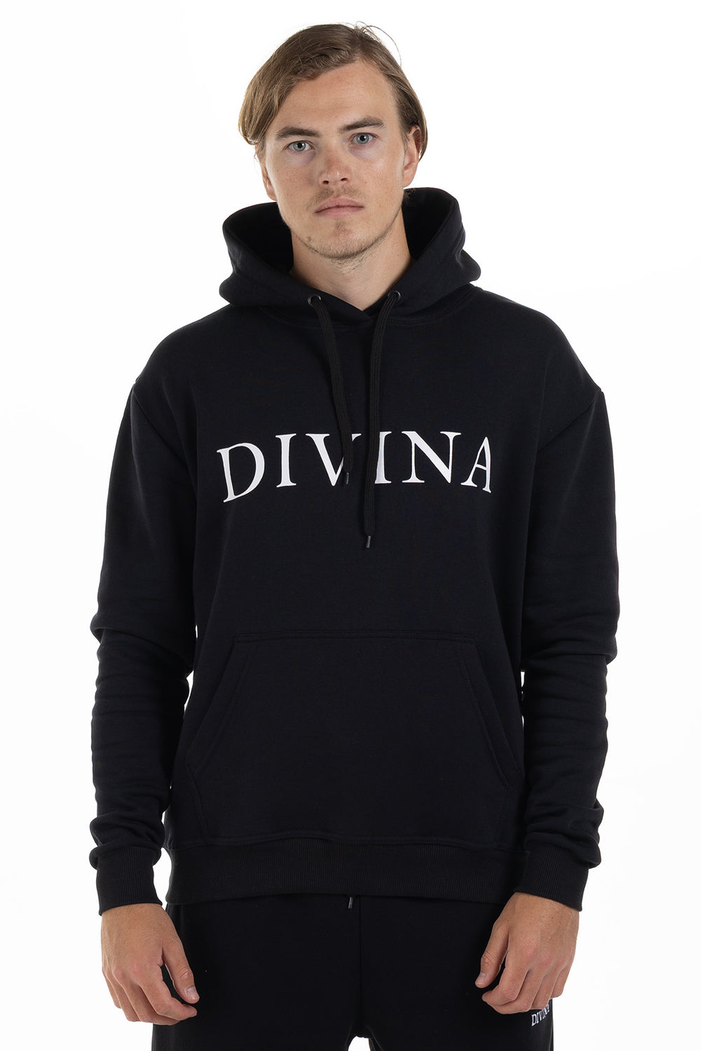 Divina Hoodie Original Black Front - Men