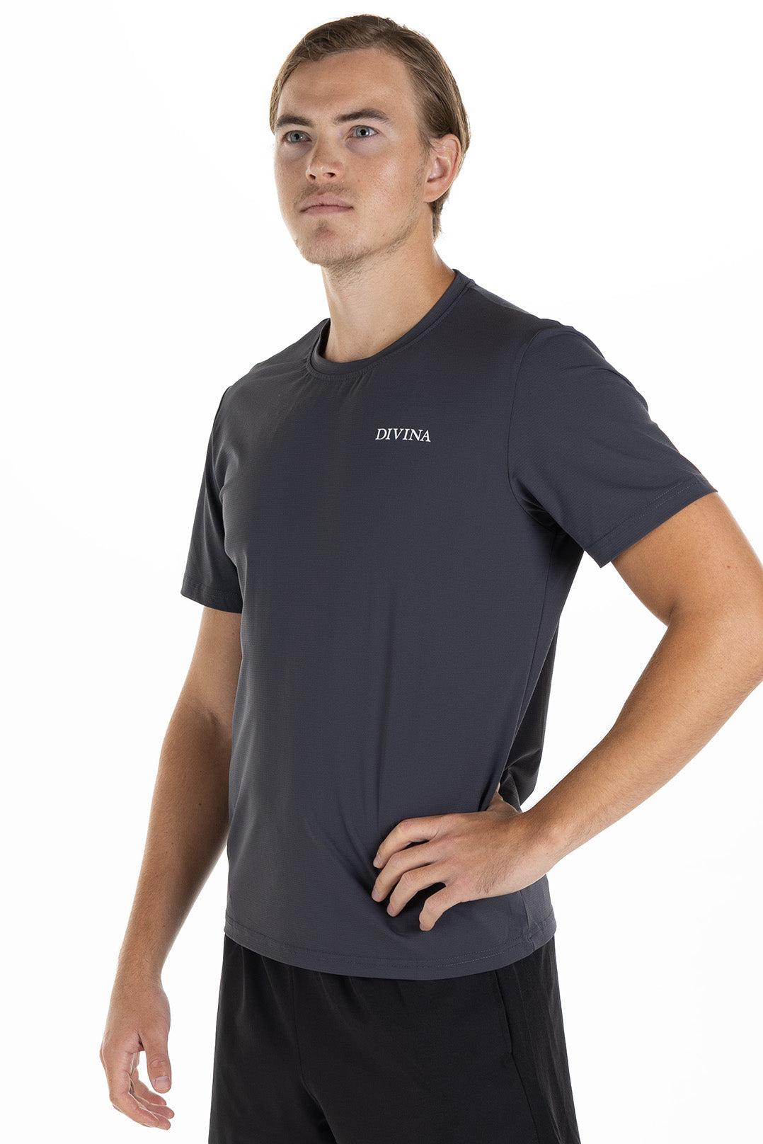 Divina quick drying Training T-shirt Smooth Grey Side