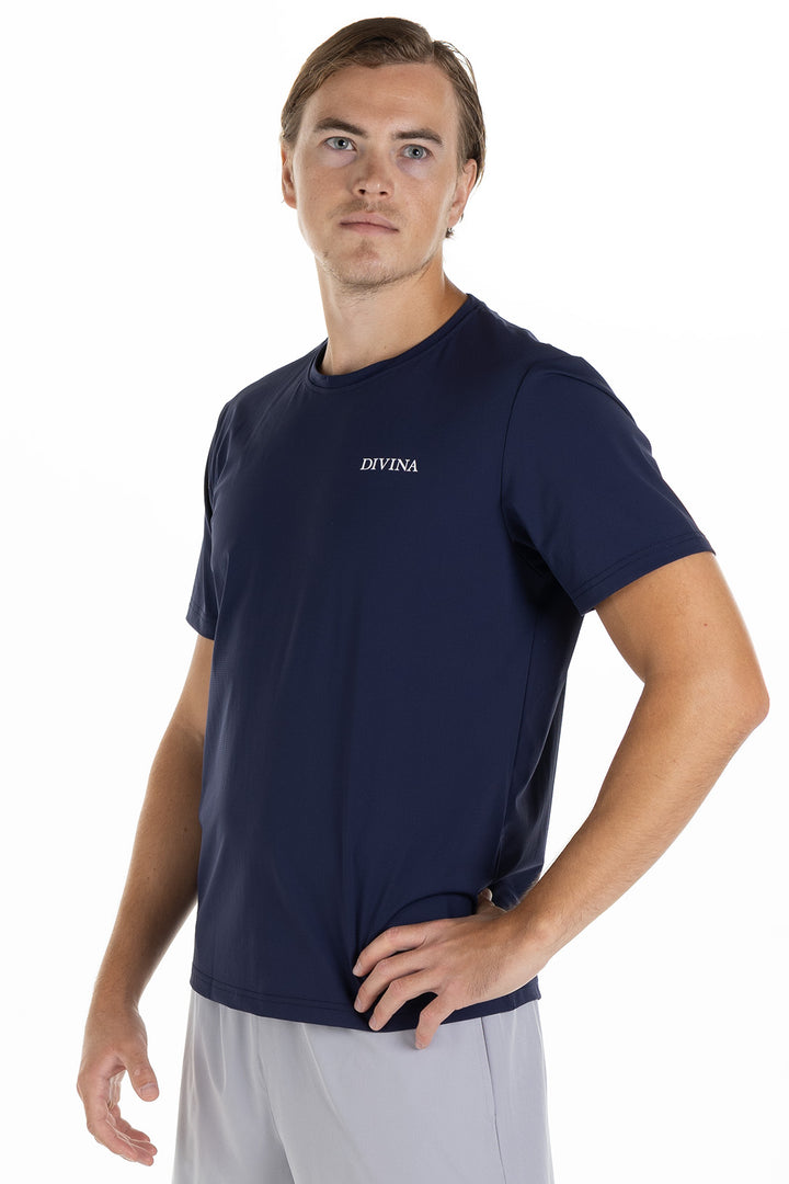 Divina quick drying Training T-shirt Smooth Navy Side