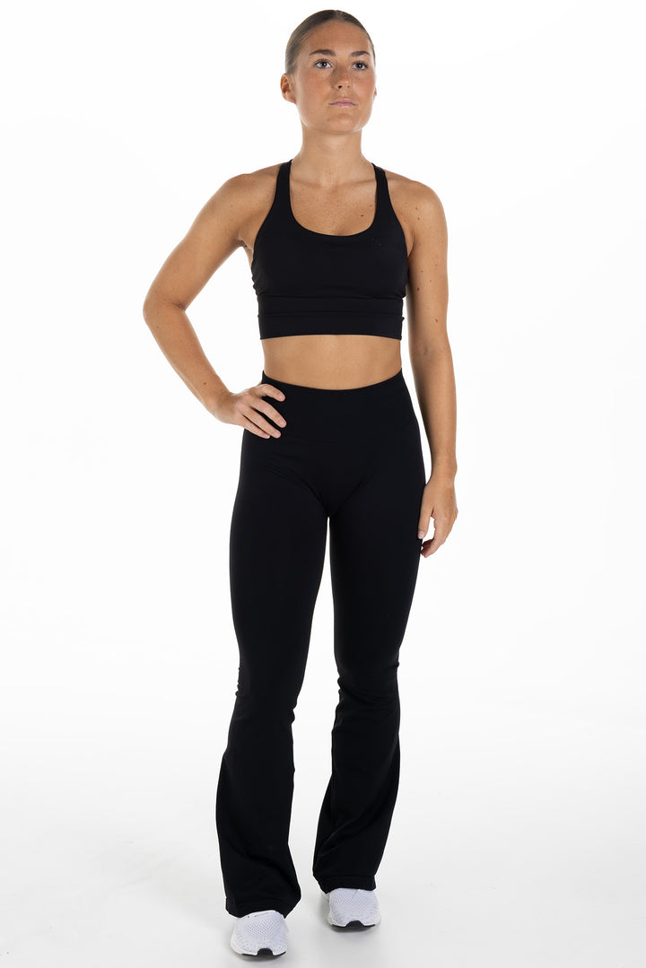 Seamless Scrunch Flare Tights Altum Black Whole body