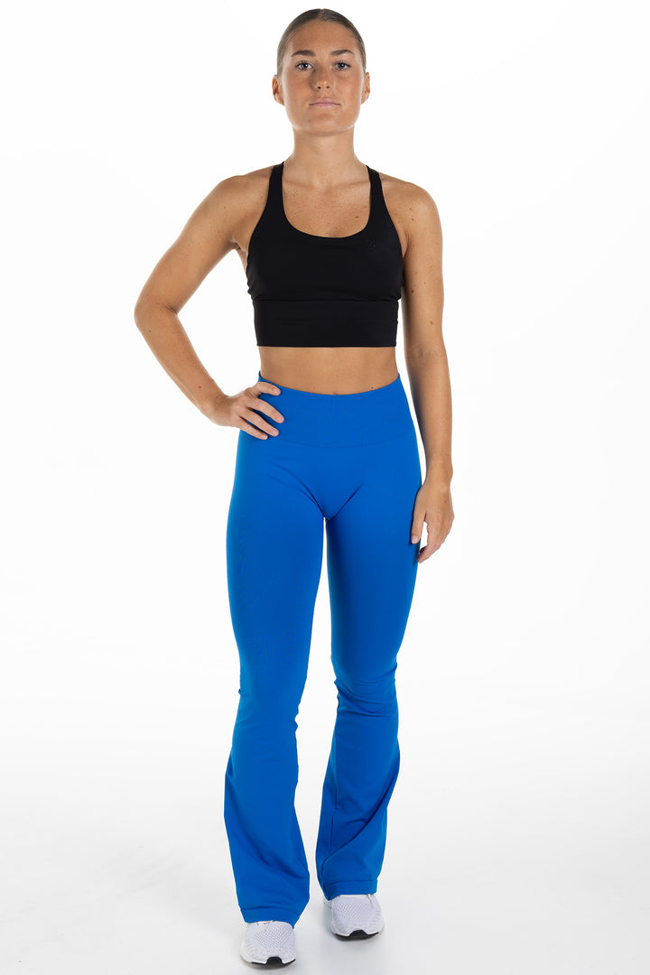 Seamless Scrunch Flare Tights Altum Blue Whole body