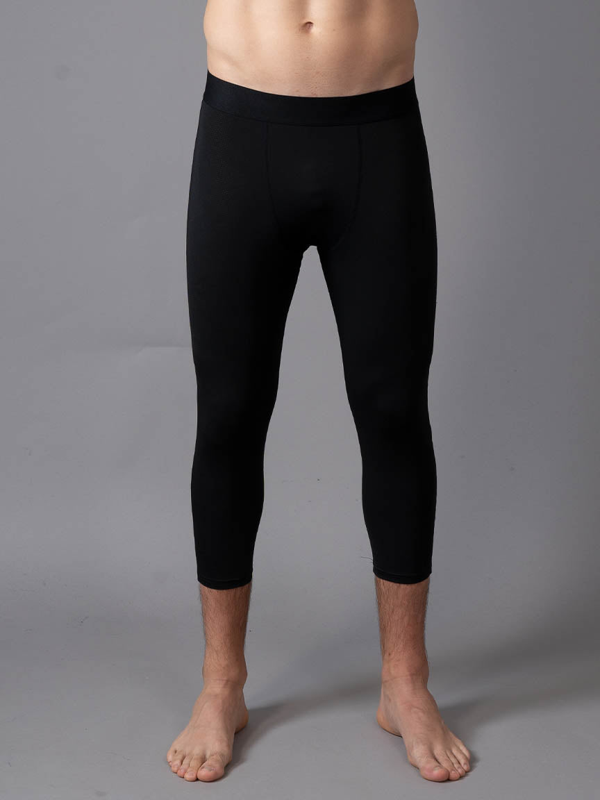 Compression 3/4 tights Baller Black front