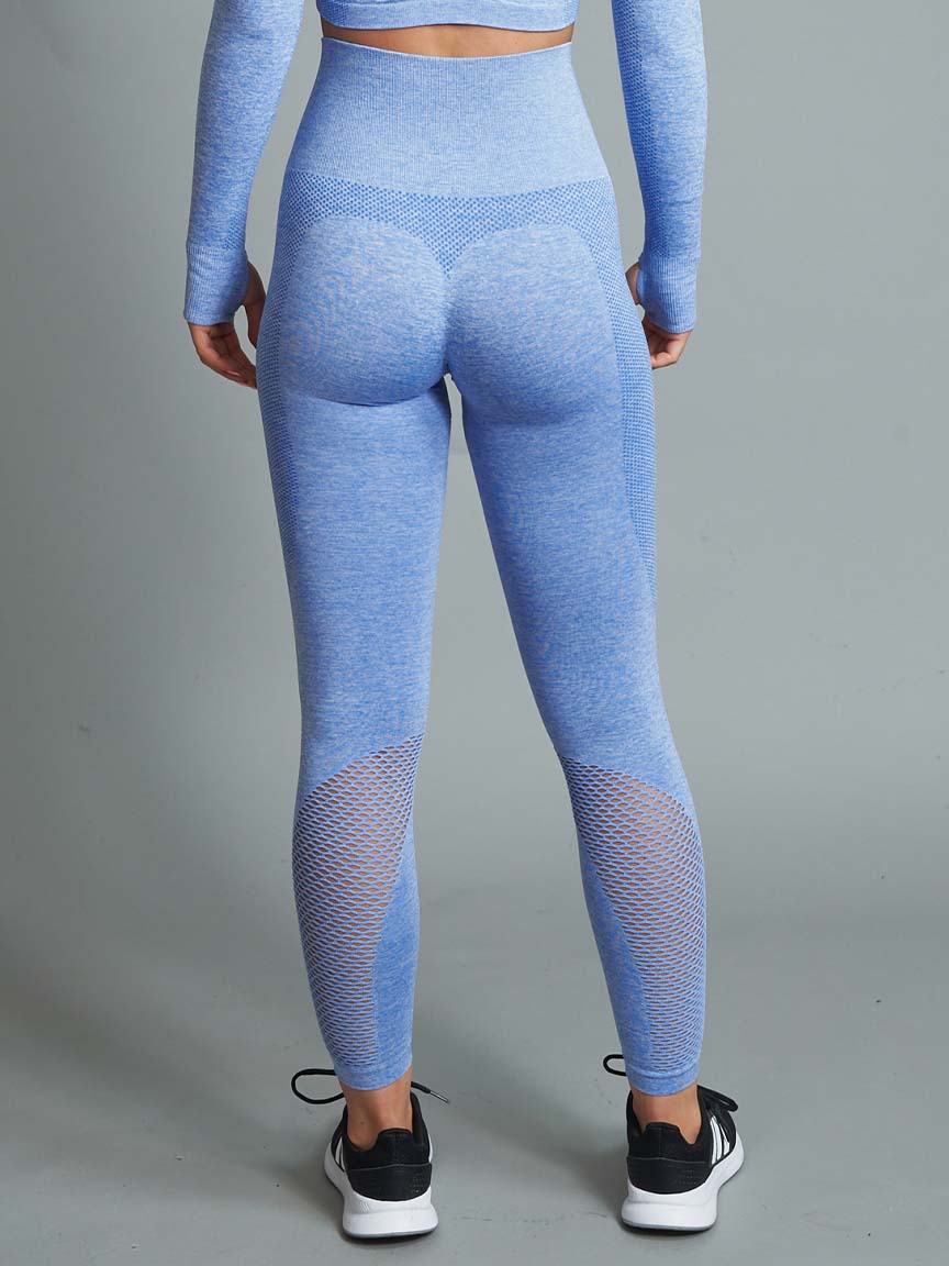 Seamless tights Angel blue back