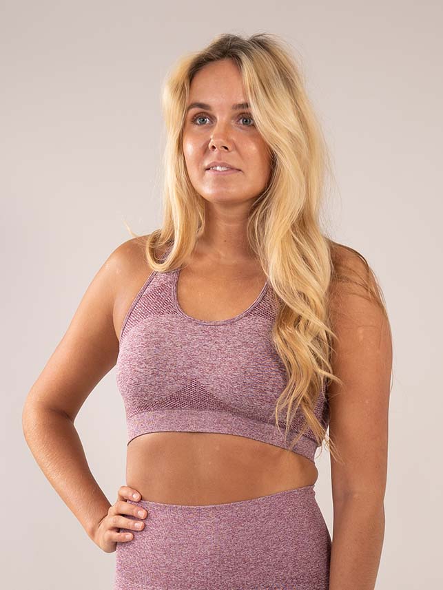 Angel Purple Seamless sports bra side