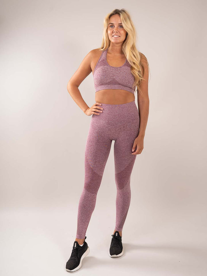 Angel Purple Seamless sports bra