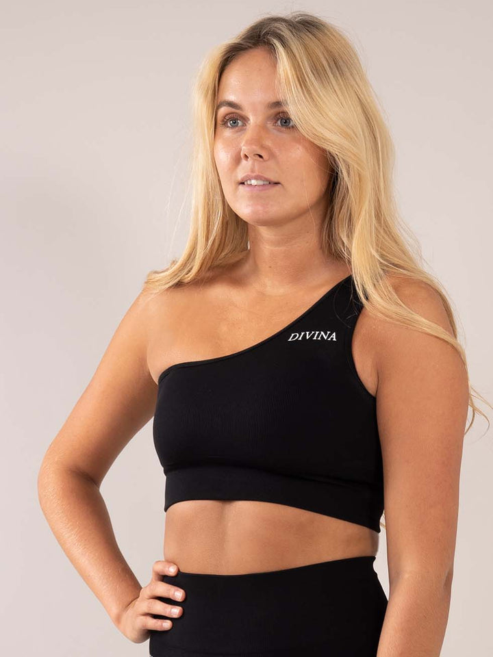 Aphrodite Seamless Sports bra black side