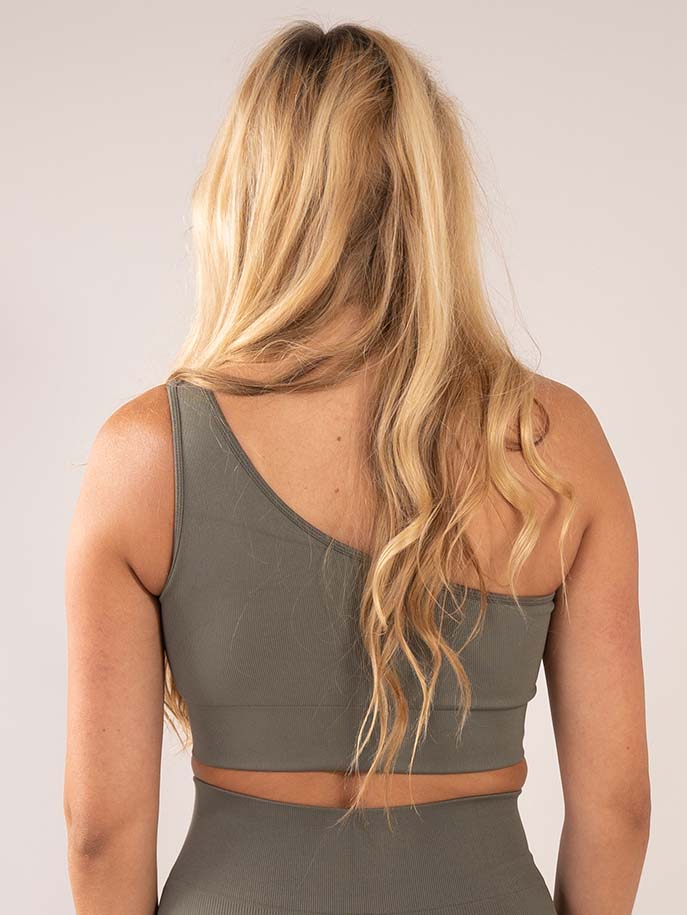 Aphrodite Seamless Sports bra green back