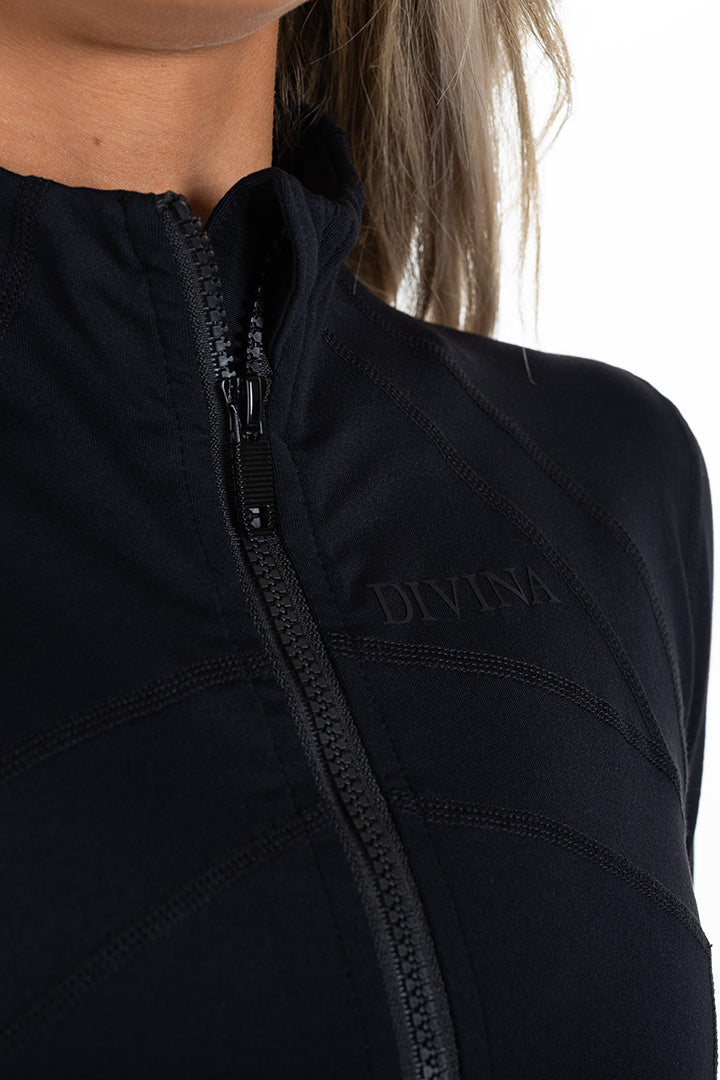 Athleisure Jacket Black Logo
