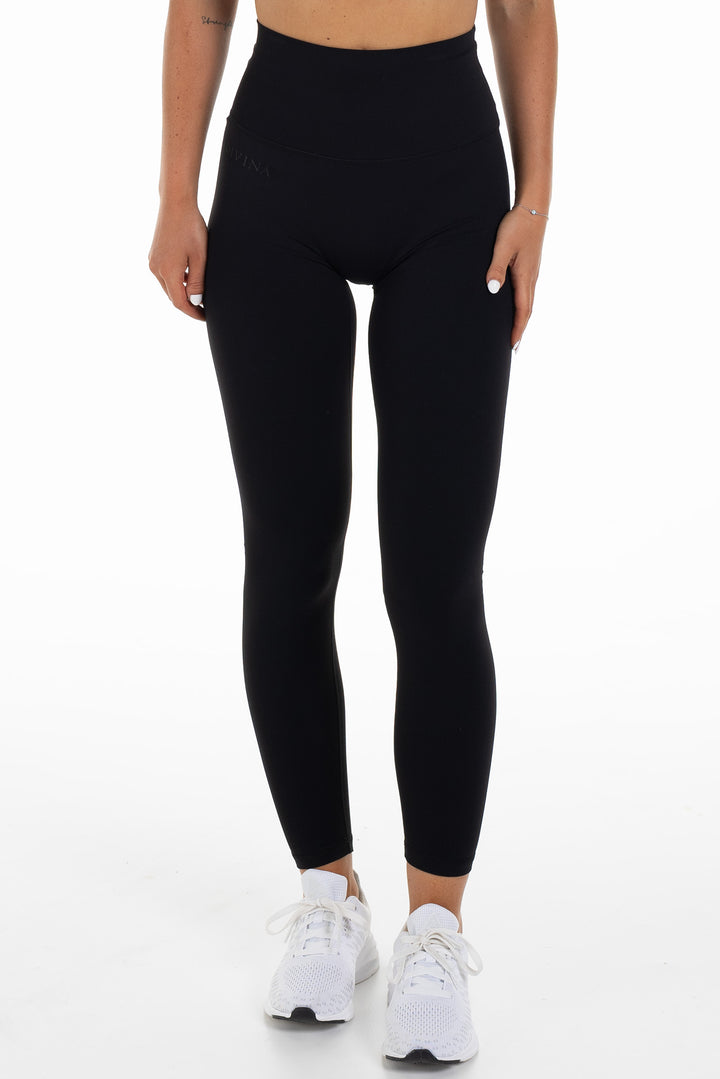 Athleisure Tights Black Front