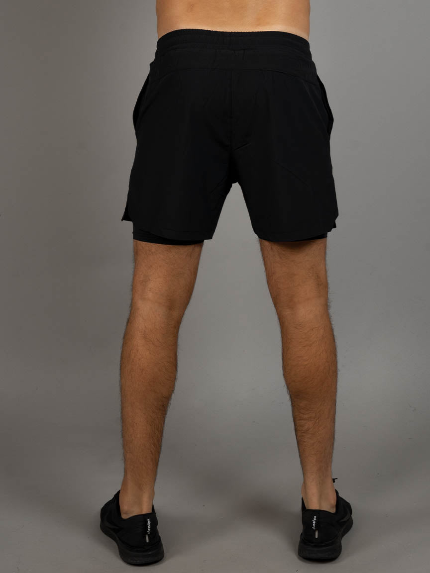 2 in 1 Shorts Fungor Black back