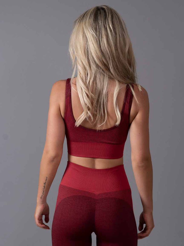 Seamless Sports bra Aptus red back