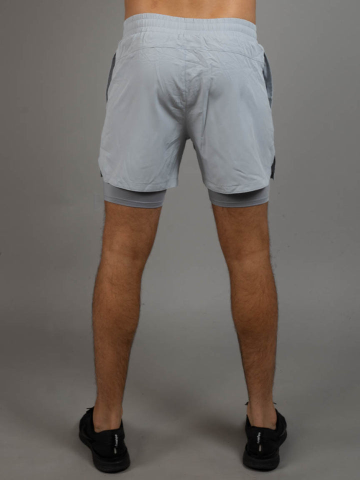 2 in 1 Shorts Fungor grey back