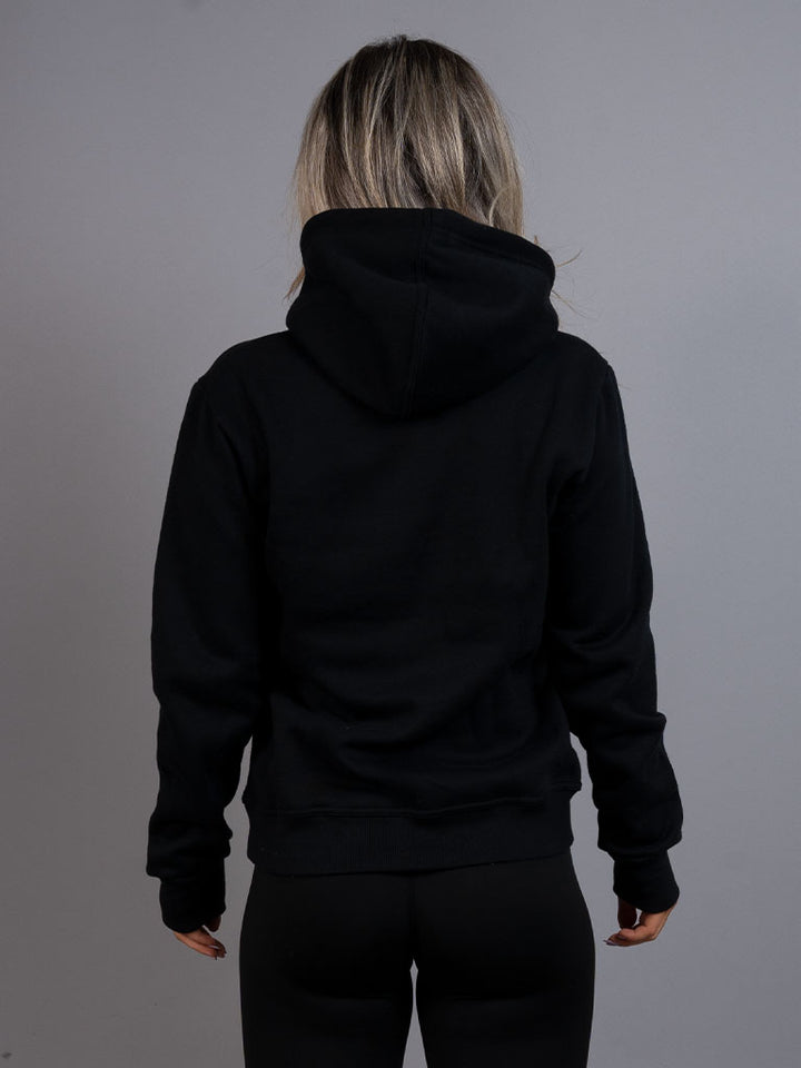 Womens Hoodie Original Black back