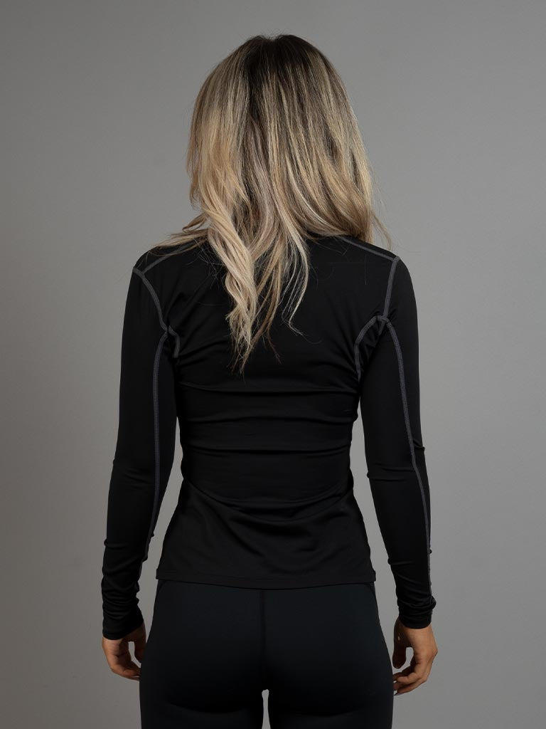 Long sleeve Active black back