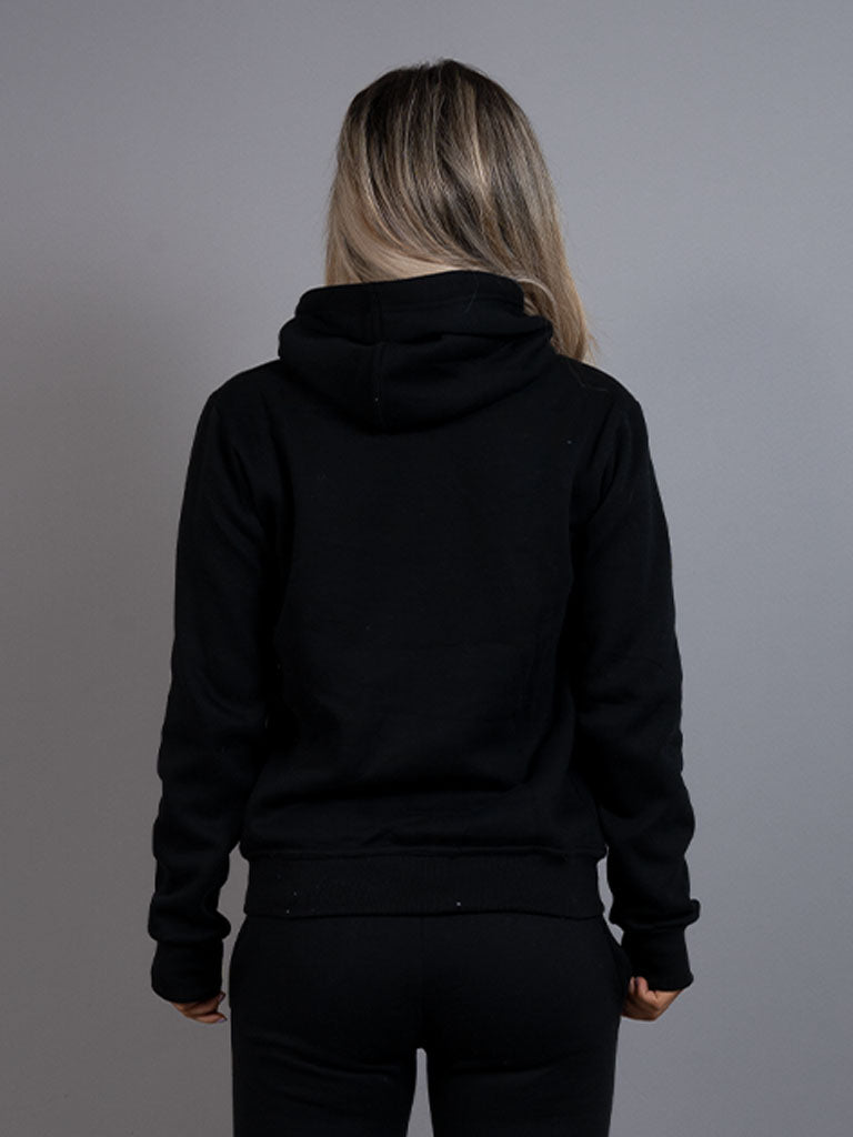 Womens hoodie comfy black back