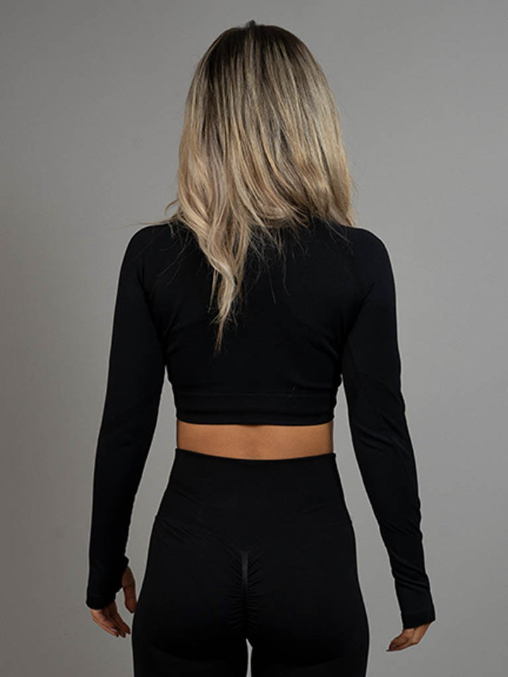 Crop Top "Scrunch" Black