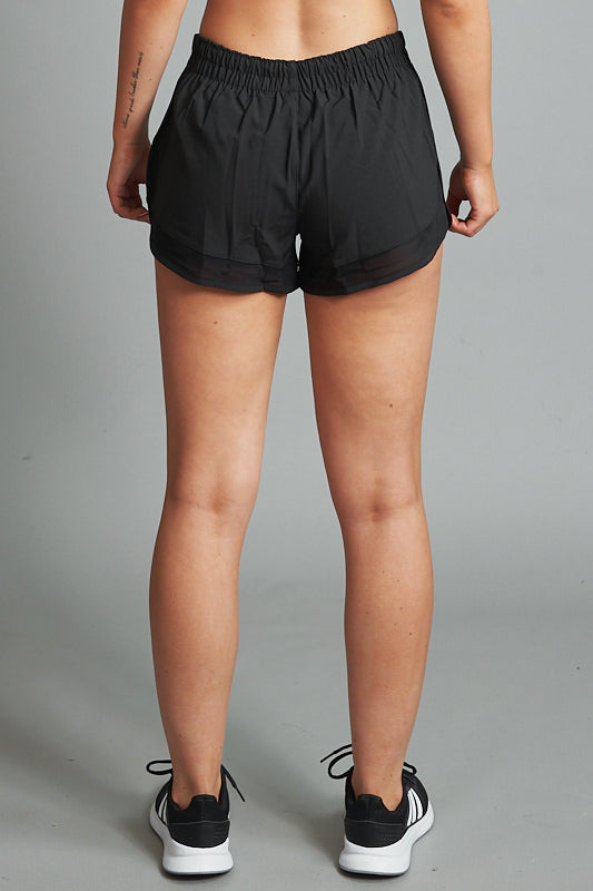 2 in 1 shorts Twone Black back