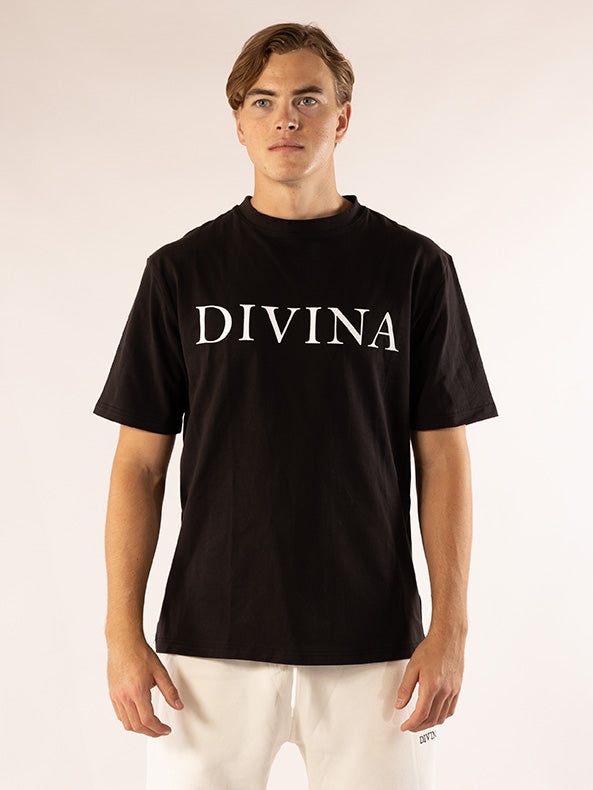 Black T-shirt Big logo front