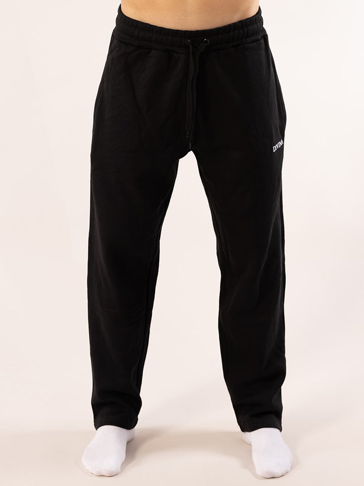 Black Wide Comfy Pants front