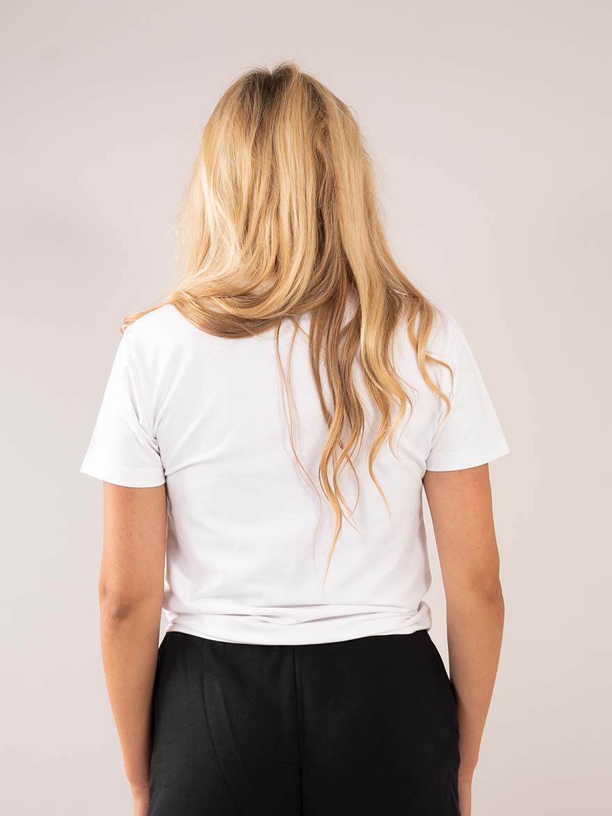 Comfy white T-shirt Women Back