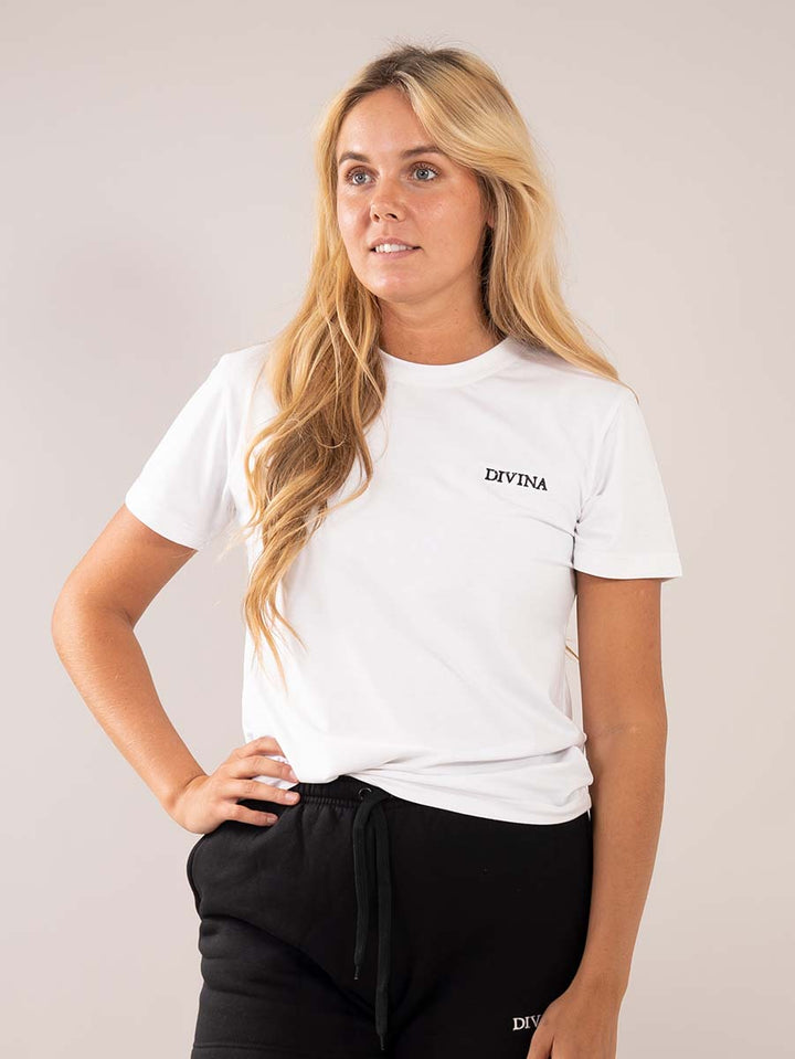 Comfy white T-shirt Women Front