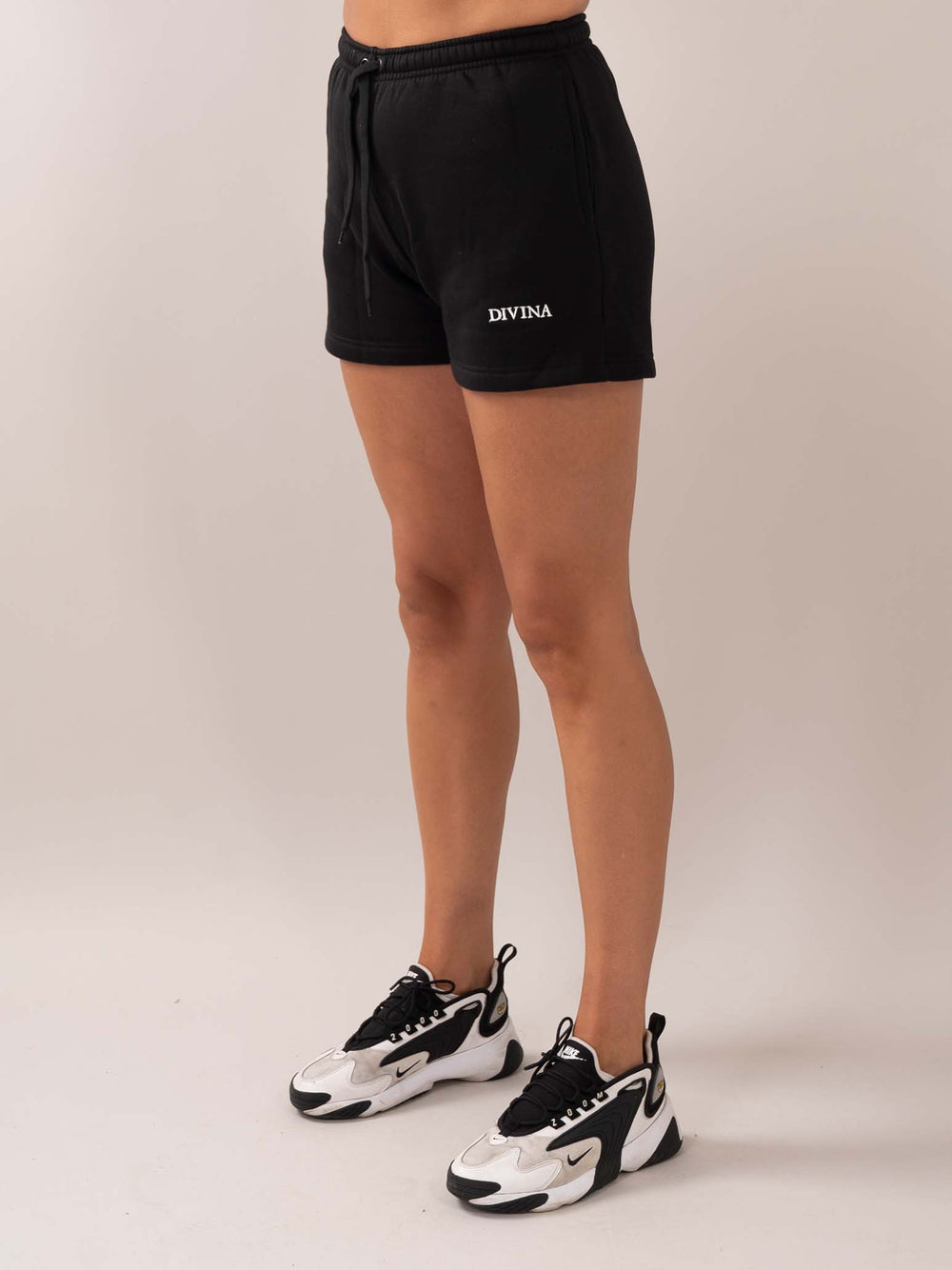 Comfy black shorts women side