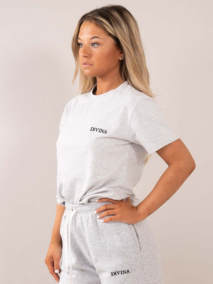 Comfy grey T-shirt Women Side