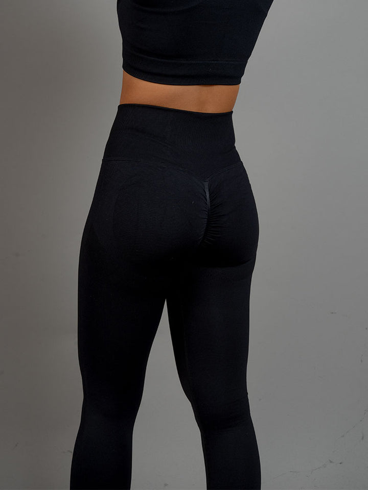 Scrunch Seamless Tights Black detail