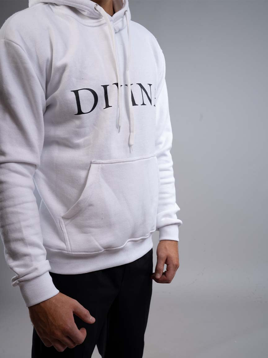 Mens Original hoodie white detail