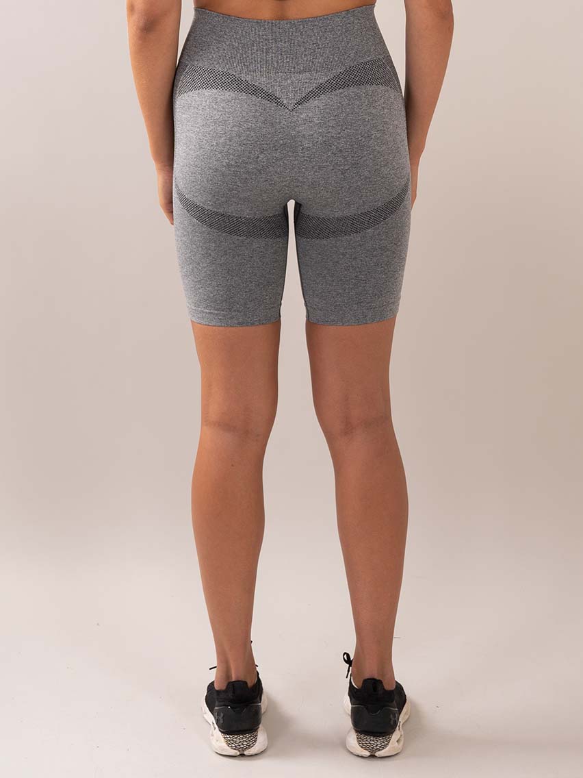 Four grey Seamless Shorts back