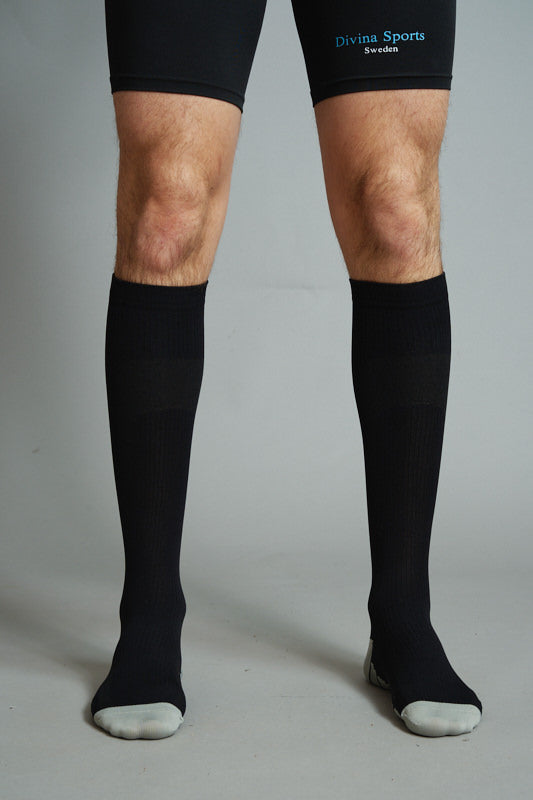 Compression socks Black front