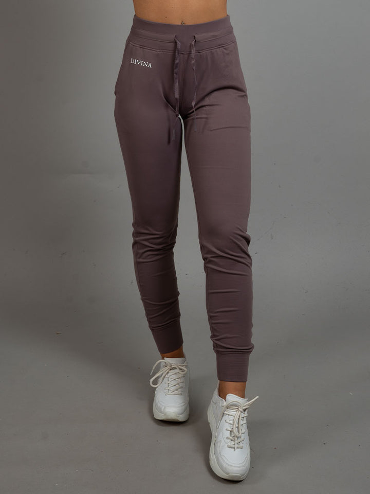 Pants Jogger plum front