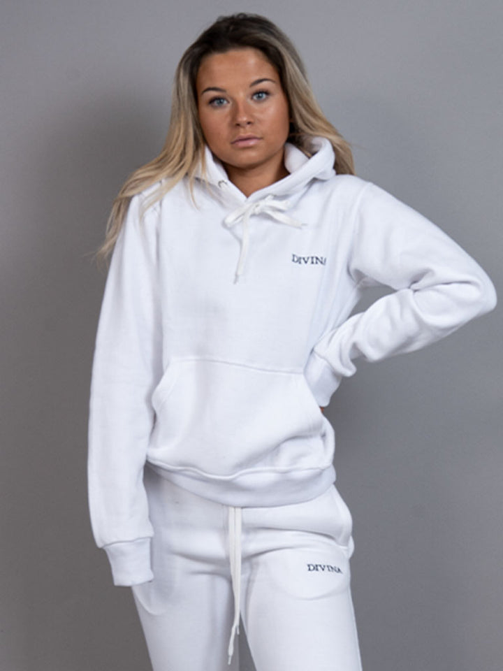 Womens Hoodie comfy white front