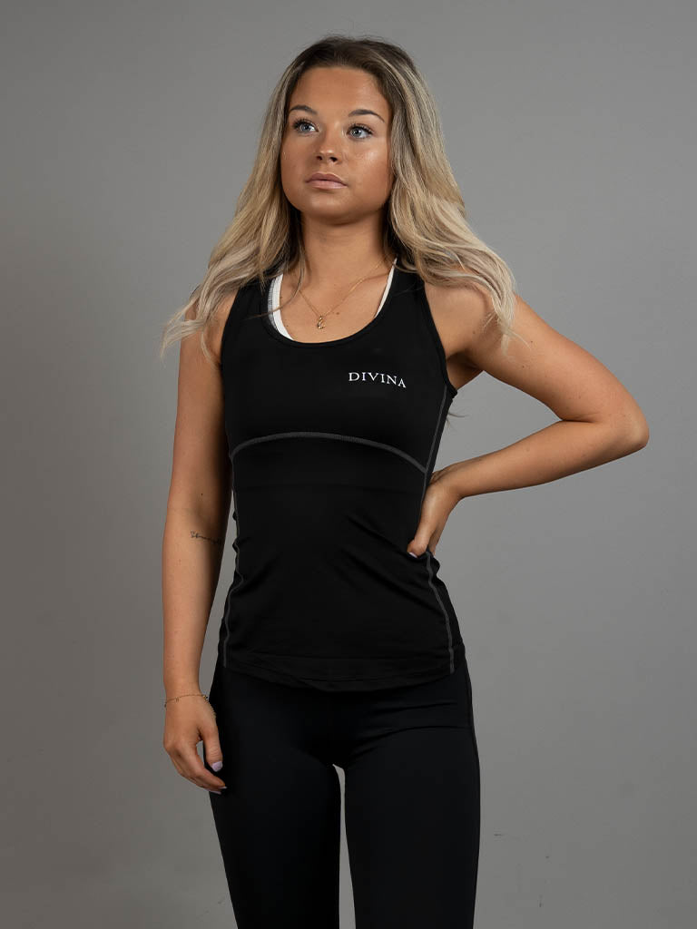 Top tank Active black front