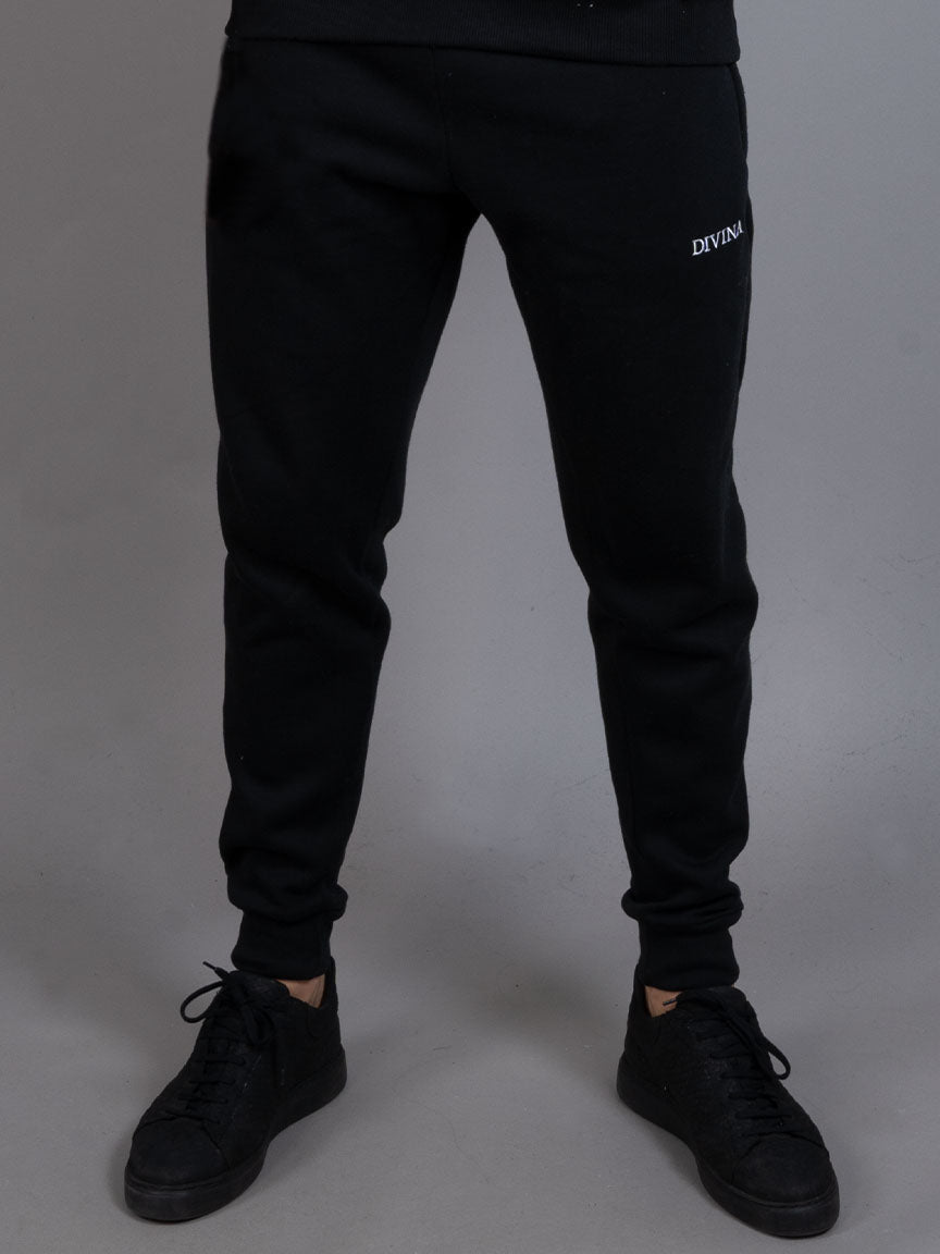 Mens Comfy pants black front