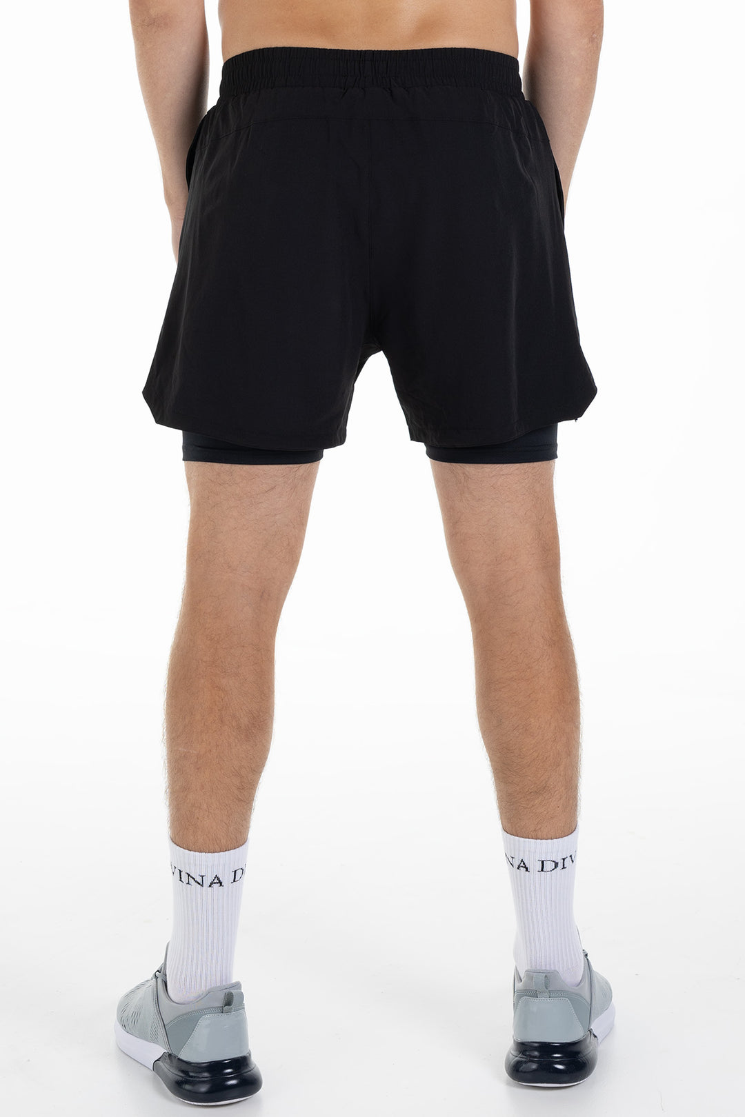 2 in 1 Shorts Fungor Black Back
