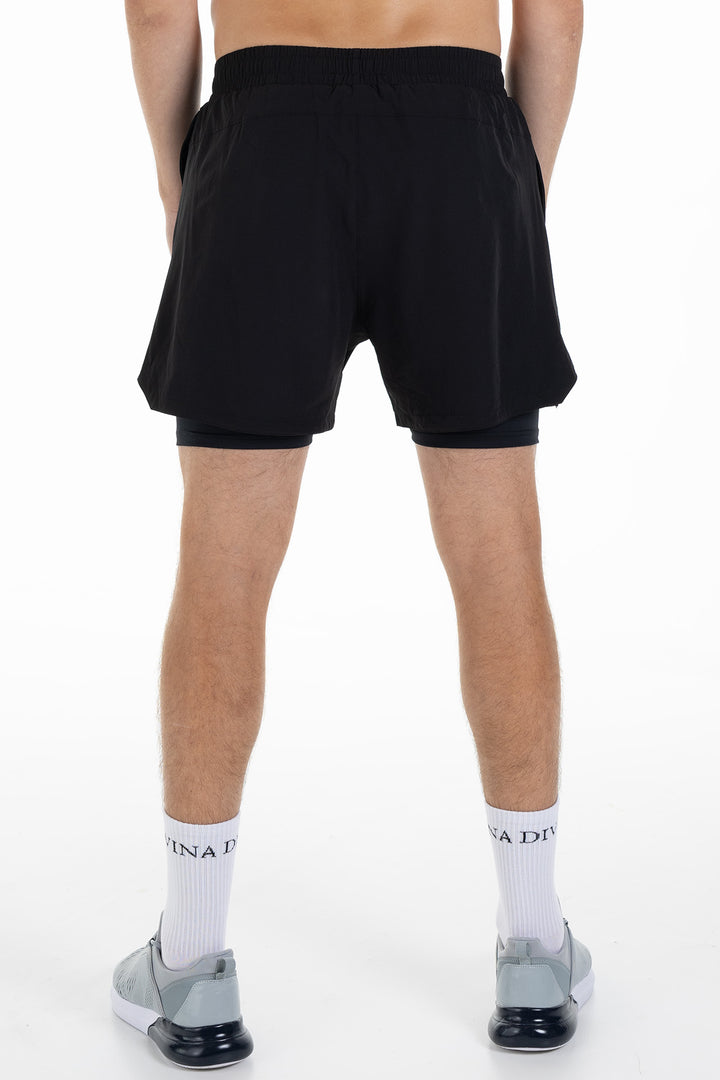 2 in 1 Shorts Fungor Black Back