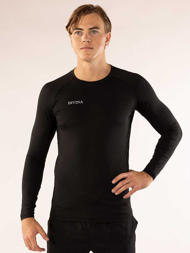 Long sleeve shirt Honu Front Black