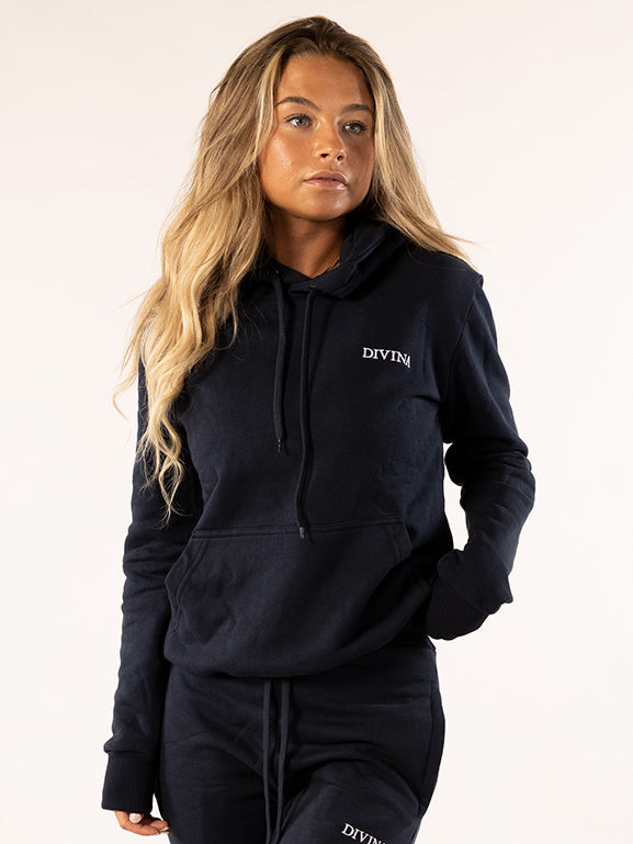 Comfy Hoodie Navy Women Front