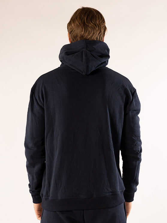 Comfy Hoodie Navy Mens back