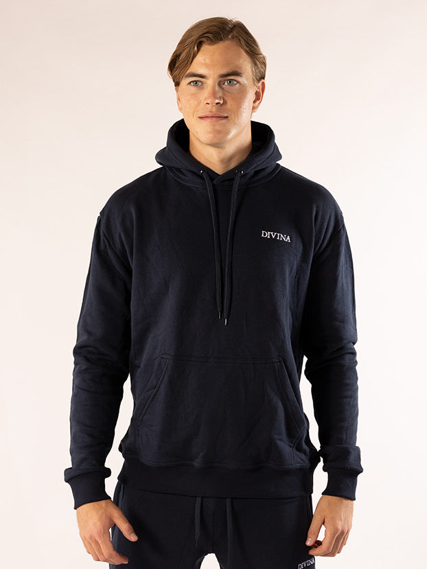 Comfy Hoodie Navy Mens front