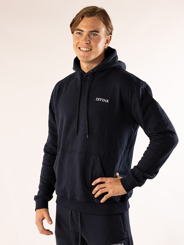 Comfy Hoodie Navy Mens side