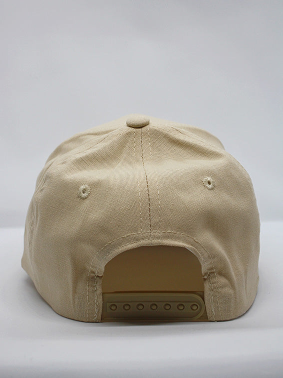 Linen cap mini logo back