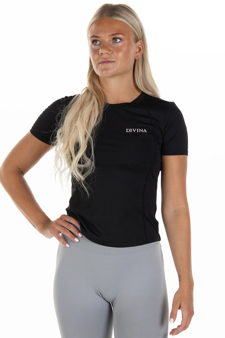 T-shirt Mundus Black Front