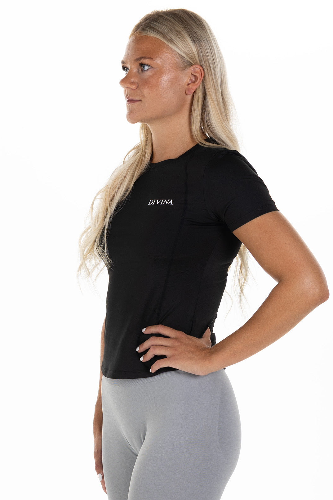 T-shirt Mundus Black Side